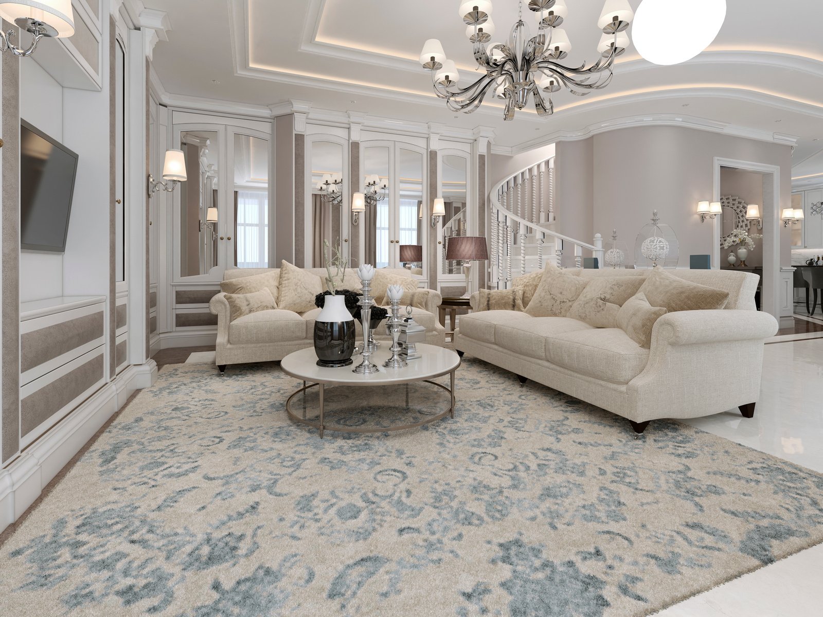 Spacious and luxury living room